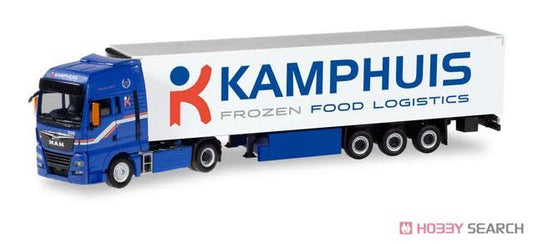 (HO) Man TGX XXL Refrigerated Box Semitrailer `Kamphuis` (Model Train) GPV3_G8YZQ68